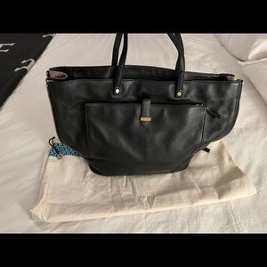 Tory Burch Black Leather Tote